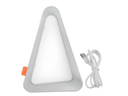 NEVEANCE Luz nocturna LED con sensor de gravedad y carga USB, lámpara de mesa portátil con brillo ajustable (Gris)