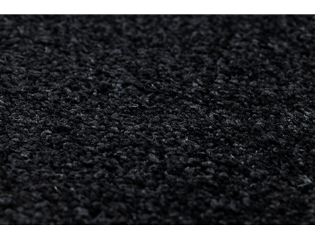 Alfombra de Pasillo Karmel Llanura, Un Color Negro 200 cm