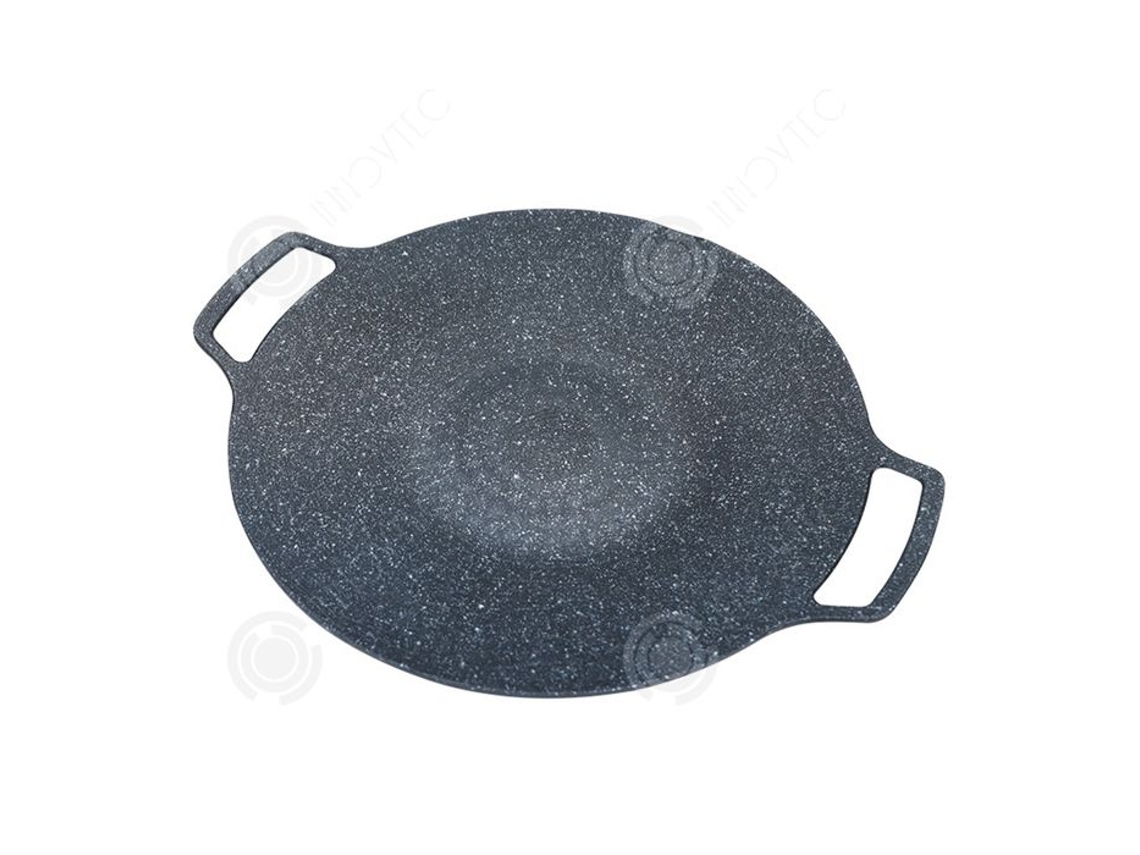 Parrilla para barbacoa Teppanyaki Inn de 30 cm para acampar al aire libre, placa antiadherente multifuncional negra Innovtec