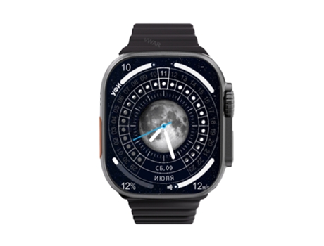 Smartwatch Negro Zd8 Ultra Max Série 8 Brújula 49 Mm Aleación de titanio Bluetooth Llamadas Nfc Ecg IP68 Impermeable A13