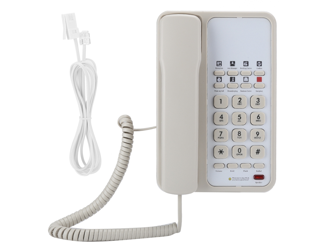 Teléfono fijo (tono electrónico, uso comercial)