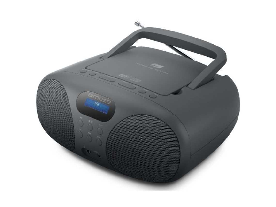 Radio Cd Portátil Negro Md208Db
