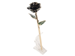 Rosa de oro de 24 quilates preservada con estuche para regalo.