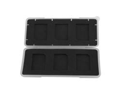 Estuche para tarjetas de memoria (resistente a impactos e impermeable, 6 ranuras)