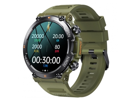 Smartwatch Bluetooth K56Pro Llamada Música Reproducir Presión Arterial Monitoreo Verde