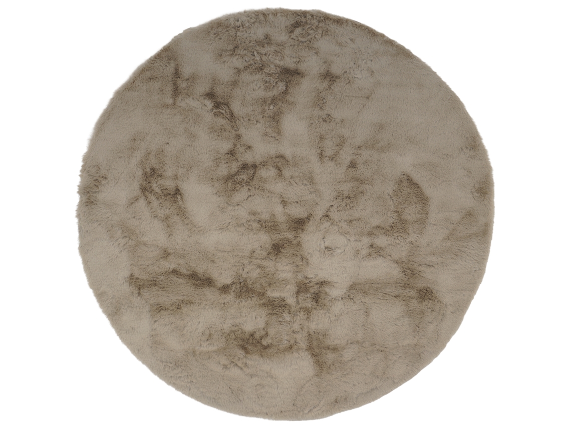 Consilio Concept Alfombra De Piel Sintética Cloud Super Soft 120x120 Cm Taupe Claro