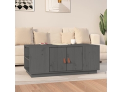 Mesa de Centro Apoyo 100X50X41 cm Madera de Pino Maciza Gris