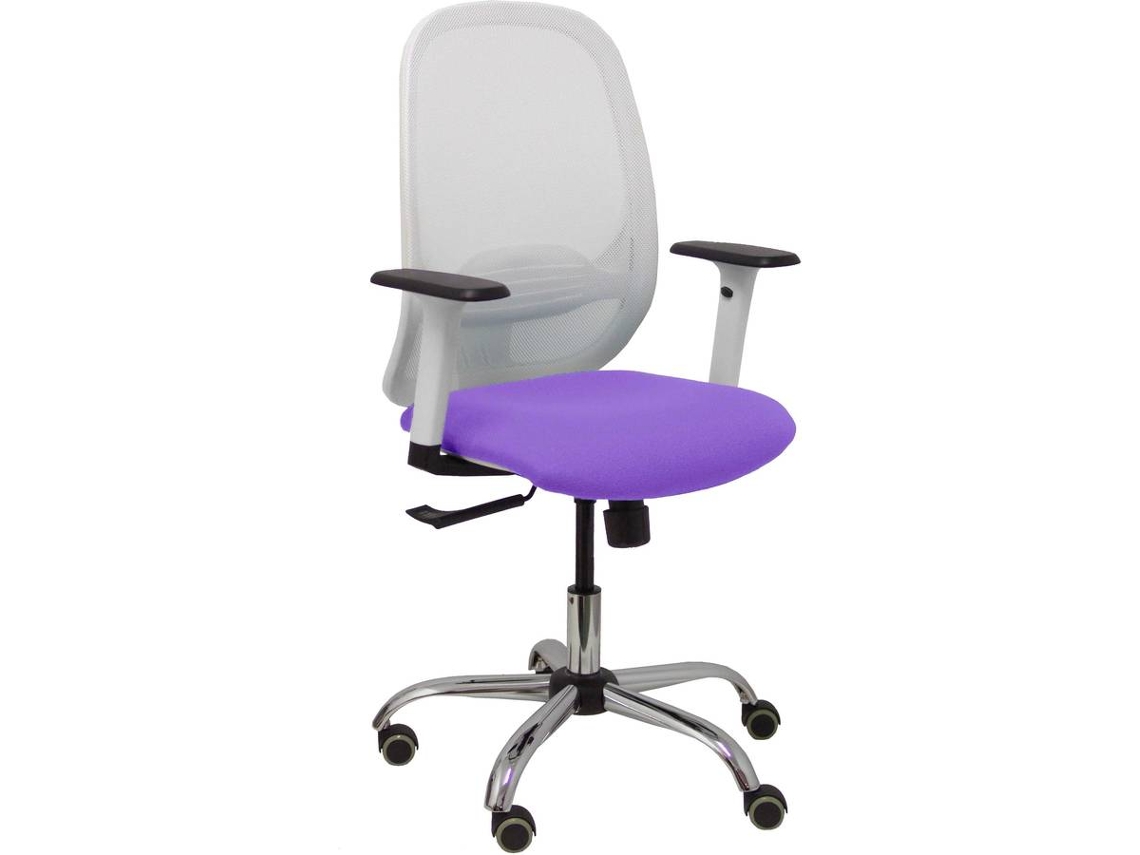 Silla Operativa PYC Cilanco Blanco (Brazos Ajustables - Malla)