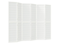 Biombo plegable, 6 paneles, 240 x 170 cm, madera de abeto y papel de arroz, Dec031185