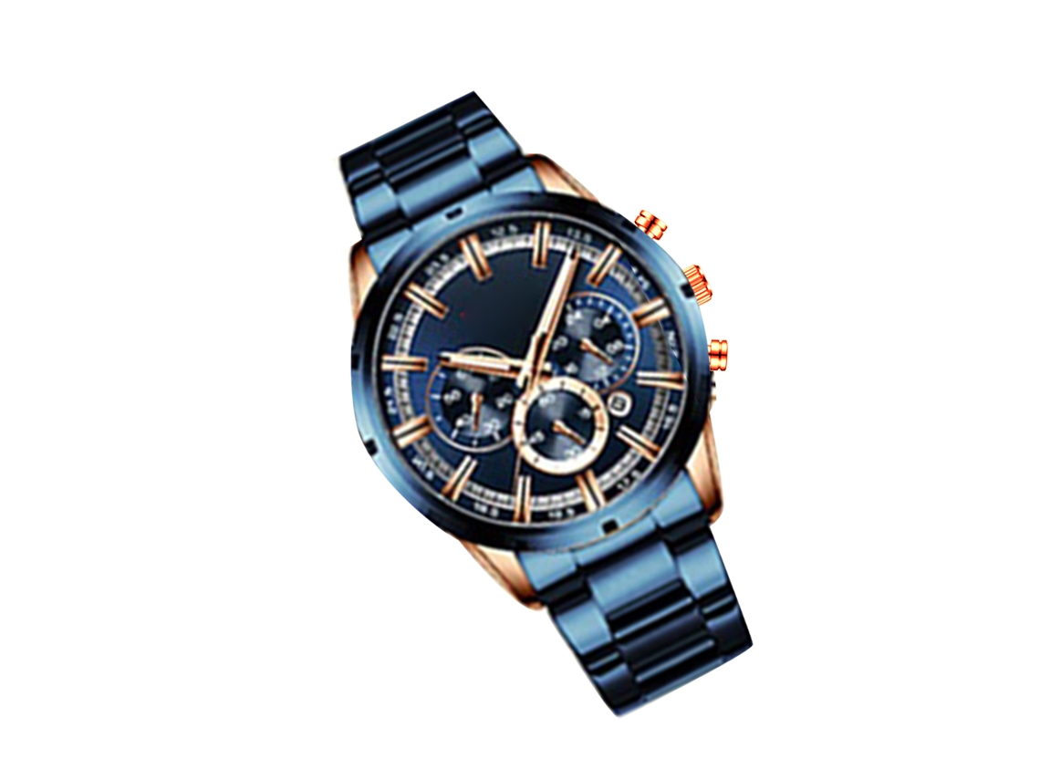 Relógio Masculino Curren 8355 Clássico De Luxo Com Cronógrafo, Calendário E Resistência À Água 30m