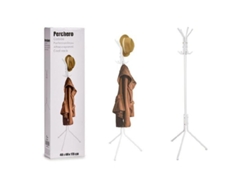 Perchero metal 48 x170cm blanco 78282