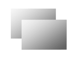 Espejos de pared rectangulares de cristal, 2 unidades, 60 x 40 cm, DKD HOME DECOR