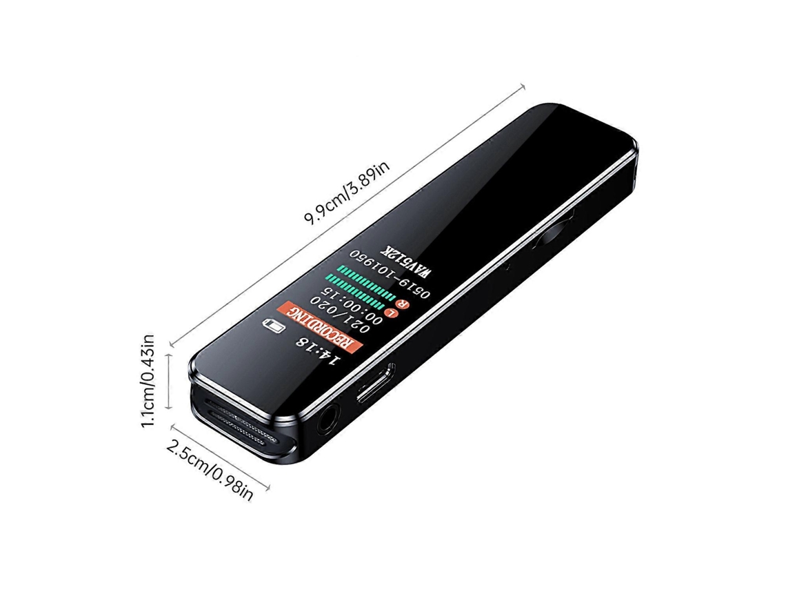 Grabadora de voz con reducción de ruido y reproducción portátil tipo C USB 2.0, transmisión de 1536 Kbps HD Chennnls