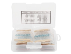 2026-kit De Resistencias De Película Metálica 525pcs 1/4w 17 Valores 0-1m Ohm Componentes Electrónicos