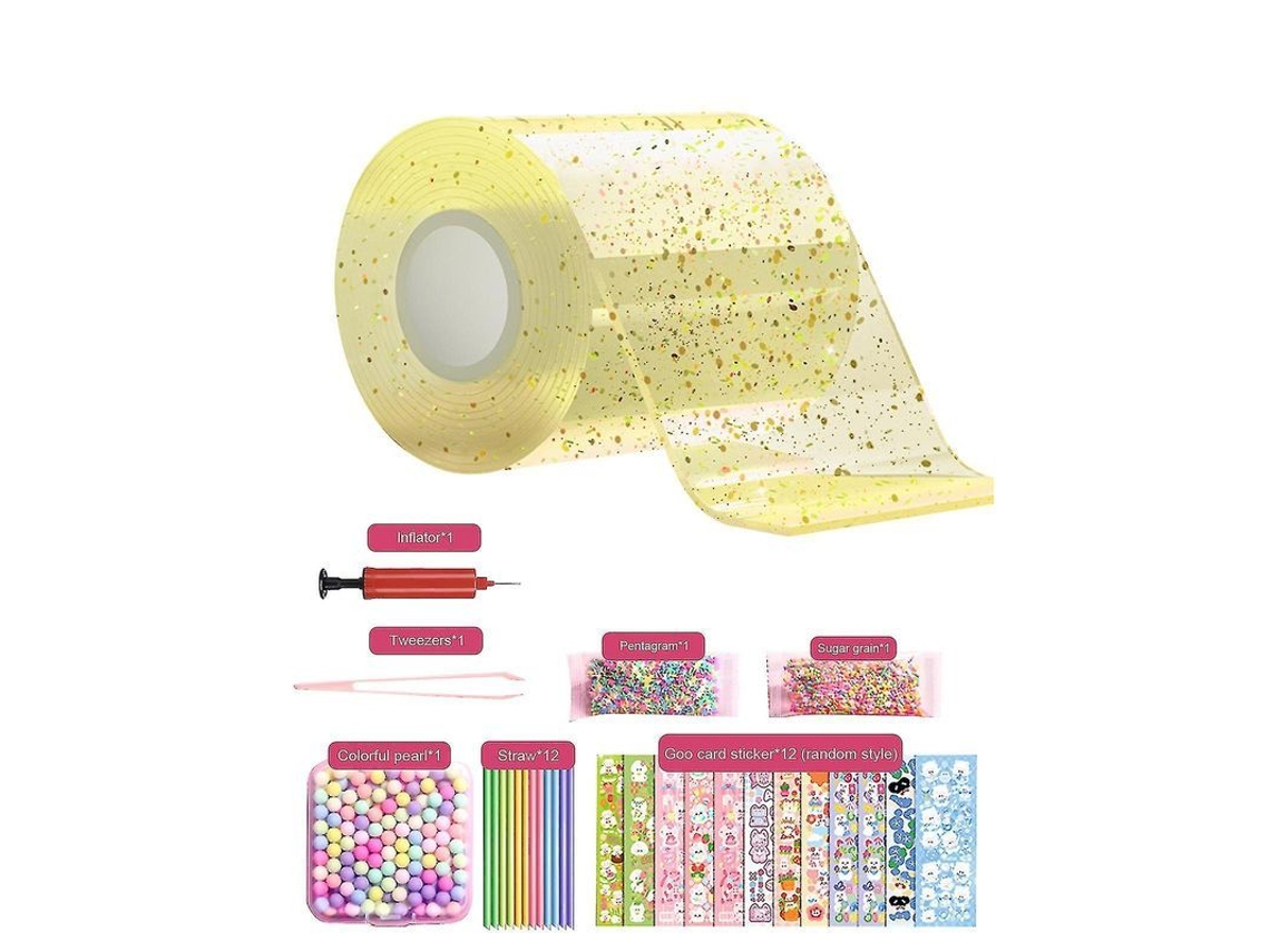 Kit De Burbujas Con Cinta Nano Para Niños Con Tutorial Paso A Paso Y Cinta Adhesiva Nano Que No Deja Marcas.
