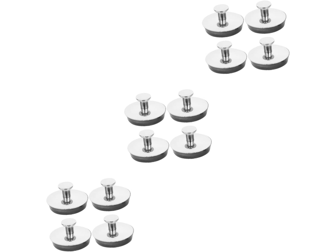 Tapones De Acero Inoxidable Para Fregadero, Paquete De 12 Piezas, Para Un Drenaje Y Desagüe Herméticos.