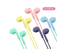 Auriculares deportivos estéreo universales Macaron de 3,5 mm con micrófono y cable para Xiaomi Vayotoy