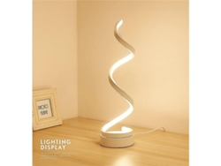 2026-lámpara De Mesa Espiral Led Blanca Caliente Con Protección Ocular Ajustable Para Dormitorio Y Sala De Estar