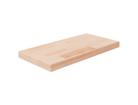Estantería 40X20X2,5 cm Roble Macizo Sin Tratar MAISON EXCLUSIVE