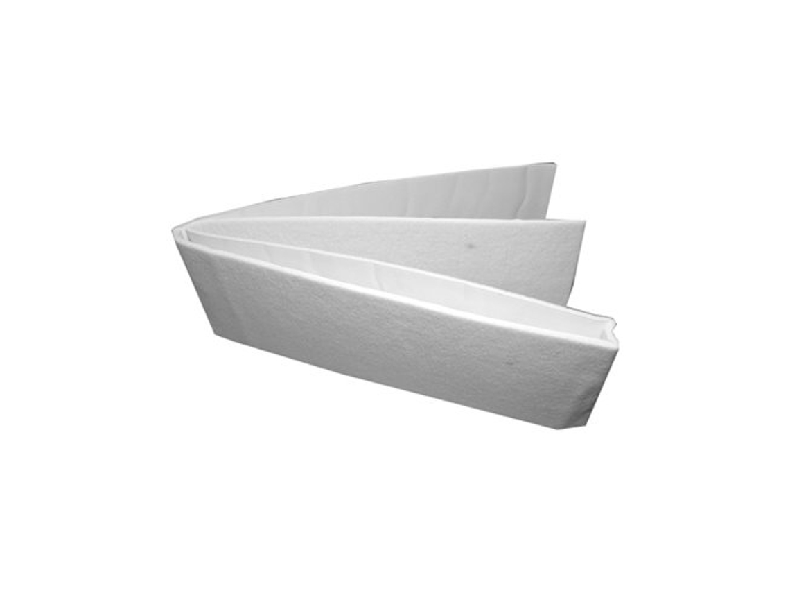 Fieltro adhesivo 1m x 85mm blanco