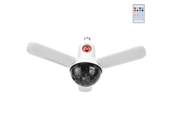 Altavoz Bluetooth Led De 48 W Con E27, Luz Proyección, Control Remoto, Lámpara Techo Rgb Música, 85-