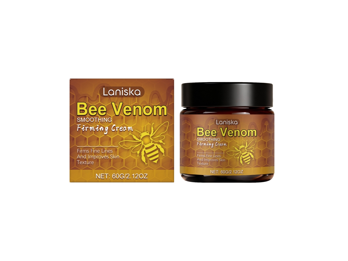 Crema de veneno de abeja para una piel firme y suave.