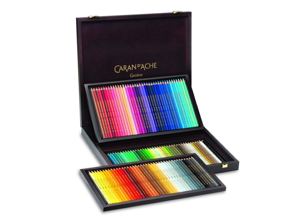 Lápiz CARAN D'ACHE Supracolor Caja de Madera con 120 Colores