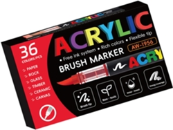 Rotulador De Pintura Acrílica Con Punta De Pincel Flexible Para Dibujar Sobre