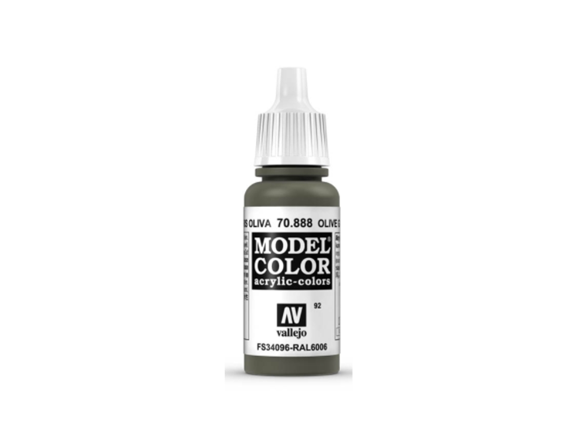 Pintura Acrílica Mate 17 Ml ACRYLICOS VALLEJO 888 Gris Oliva