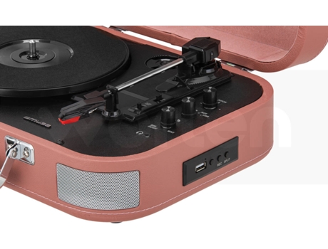 Tocadiscos MUSE MT 201 BTP Rosa Autom tico Velocidad 33 1 3
