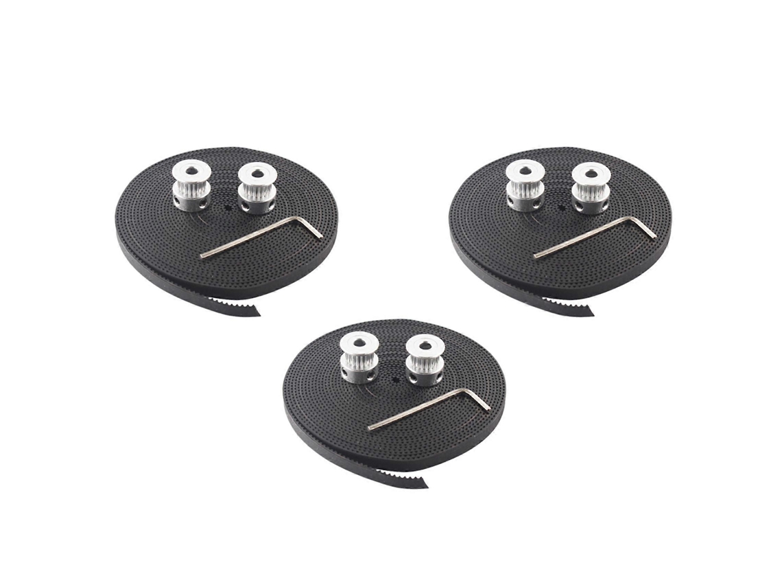 Hot 3d Printer Parts 6pcs Gt2 16teeth 16 Teeth Timing Alumium Pulley Bore 5mm Width 6mm With 2meters 2m 6mm Gt2 Belt