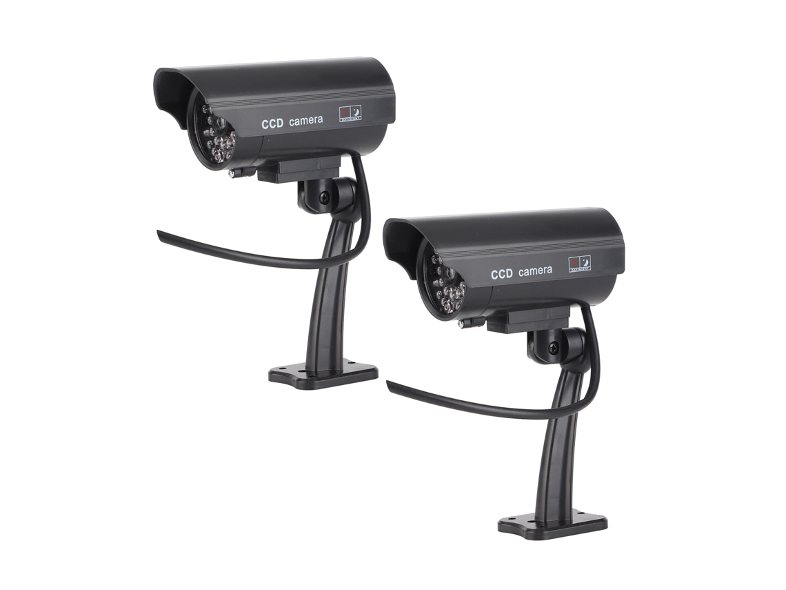 Simulación De Cámara De Seguridad Cctv Con Led Infrarrojo Rojo Para Uso En Interiores Y Exteriores.