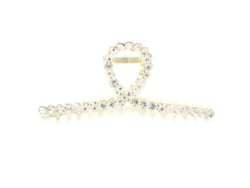 Grampo De Cabelo Com Pérola Artificial Clamp De Metal Antiderrapante Acessório Decorativo Com Strass