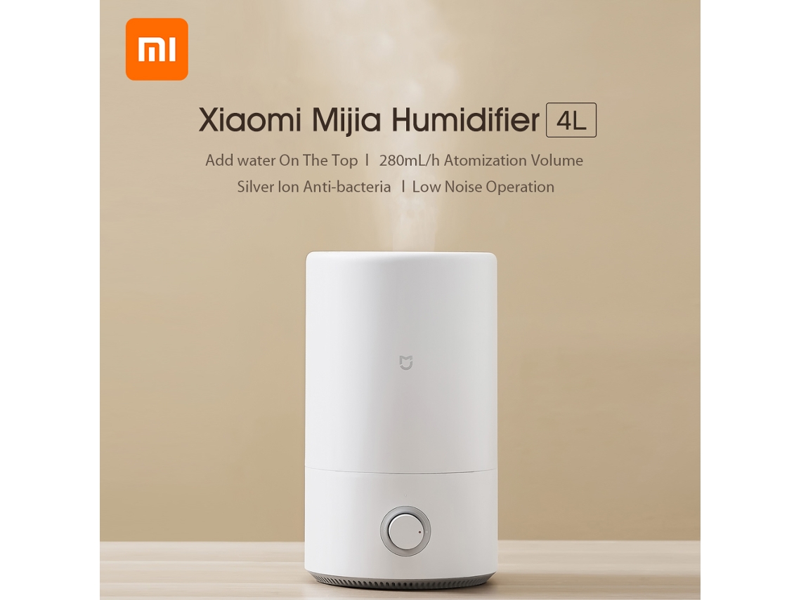 Humidificador Xiaomi Mijia De 4 Litros Y 280 Ml/h Con Purificación De Aire Y Aceites Esenciales Para El Hogar Y La Oficina.