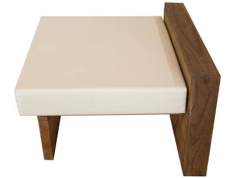 Extensión Sofá de jardín CARMO WOOD Sudexpress (Marrón - Madera - 74x68x48 cm)