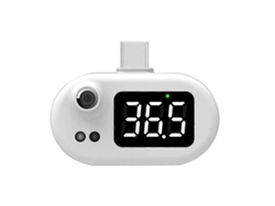Testador Rápido - Indicador De Temperatura Atualizado - Mini Termômetro De Celular - Termômetro Infravermelho Sem Contato - Termômetro Usb Para S