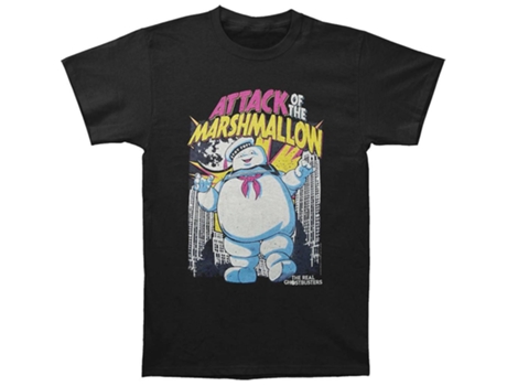 Camiseta ROCKINSTONE Cazafantasmas Marshmallow Attacks (S)