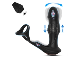 Masajeador de próstata con 9 modos, anillo para el pene y control remoto. ZYBLSSBB