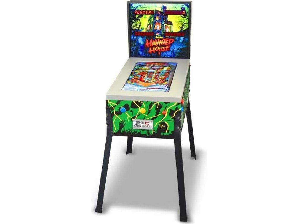 Máquina de pinball digital con pantalla LCD de 24 pulgadas, 12 juegos incluidos, 4 jugadores, máquina arcade de empuje e inclinación (pulsar)