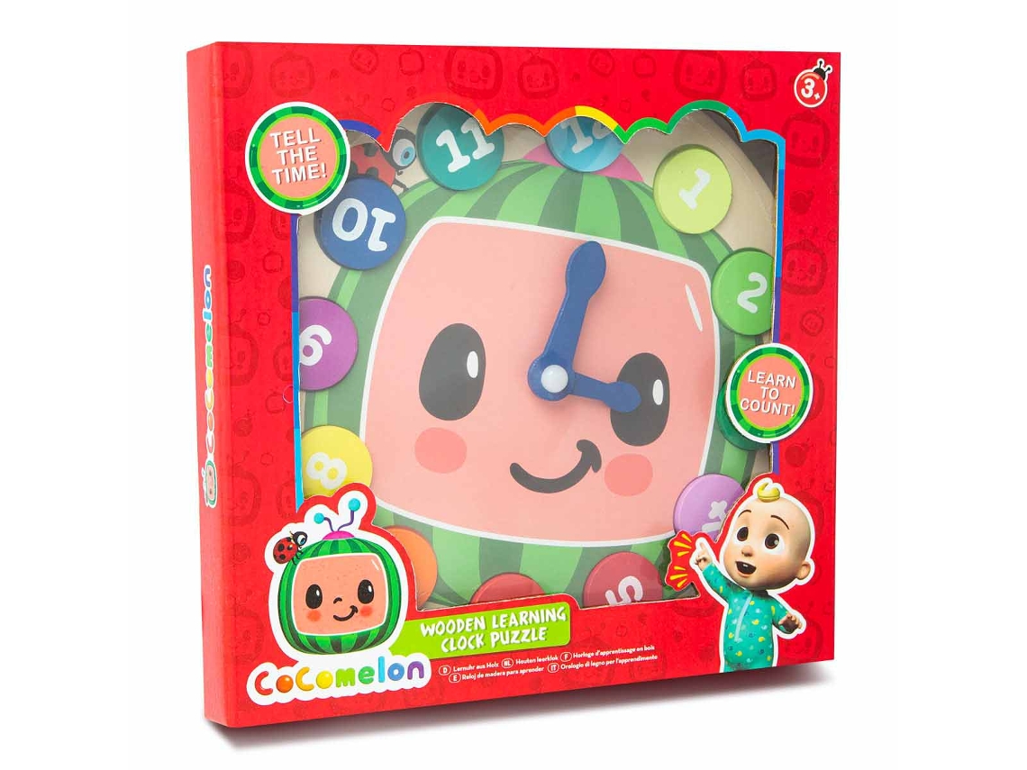 CoComelon Reloj de Apredizaje de Madera