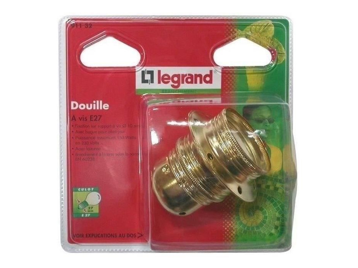 Portalámparas De Metal Roscado Legrand E27 2 Anillos