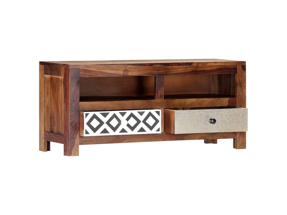 Maison Exclusive - Mueble De Tv Madera Maciza De Acacia 90x30x40 Cm