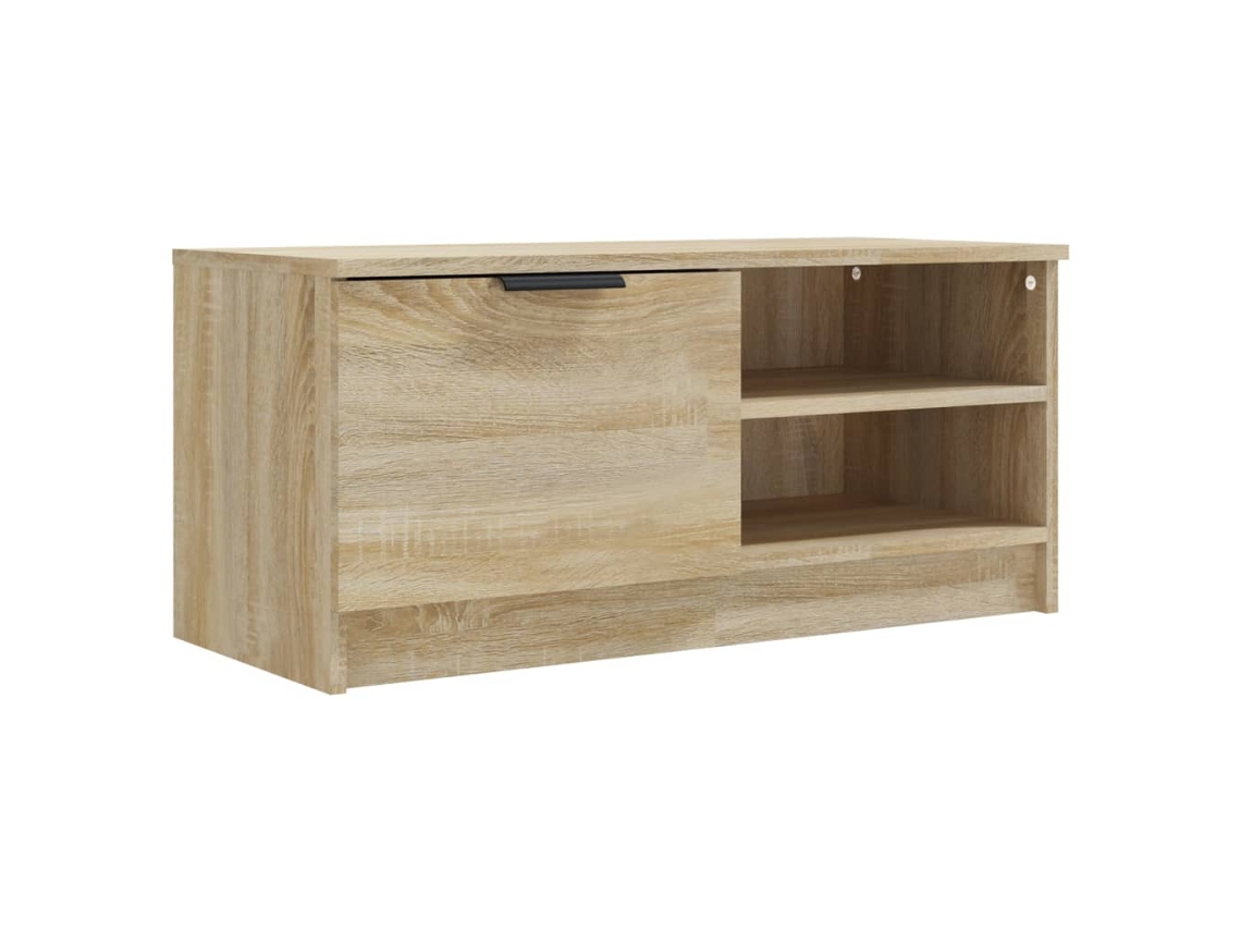Mueble de TV en color roble Sonoma, MAISON EXCLUSIVE, fabricado en madera procesada (80x35x36,5 cm)