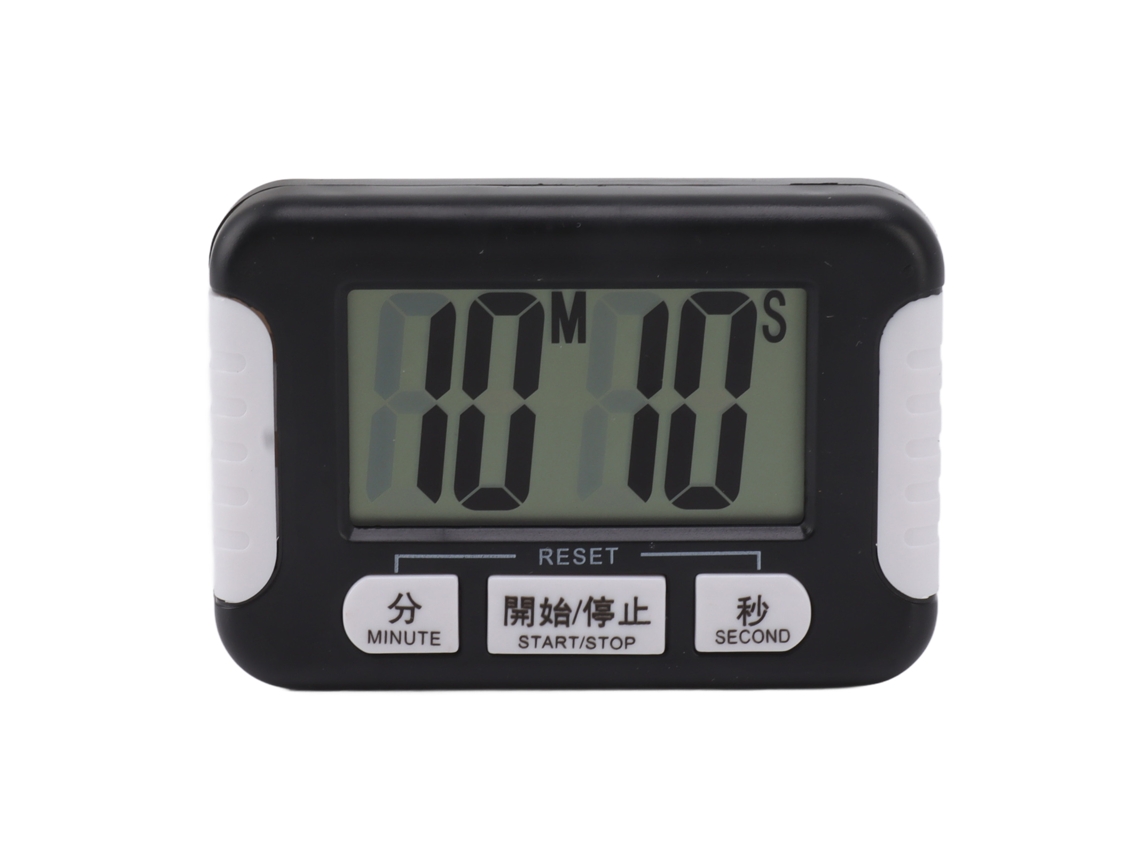 Cronómetro Digital Multifuncional Portátil Para Cocina Con Temporizador De Cuenta Regresiva Y Alarma - Negro
