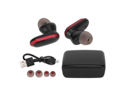 Auriculares Traductores Bluetooth 5.0, 74 Idiomas, Reducción De Ruido, Inalámbricos, Negro Y Rojo.