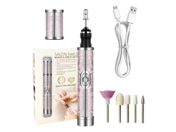Conjunto Manicura/pedicura Eifson Lima 20000rpm 4 Velocidades 6 Puntas (rosa)