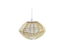 Lampara Techo Bambú Natural Marron 42x42x26cm