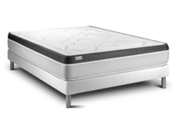Conjunto Vital Ergo 150 X 190 Cm Somier Blanco Kit