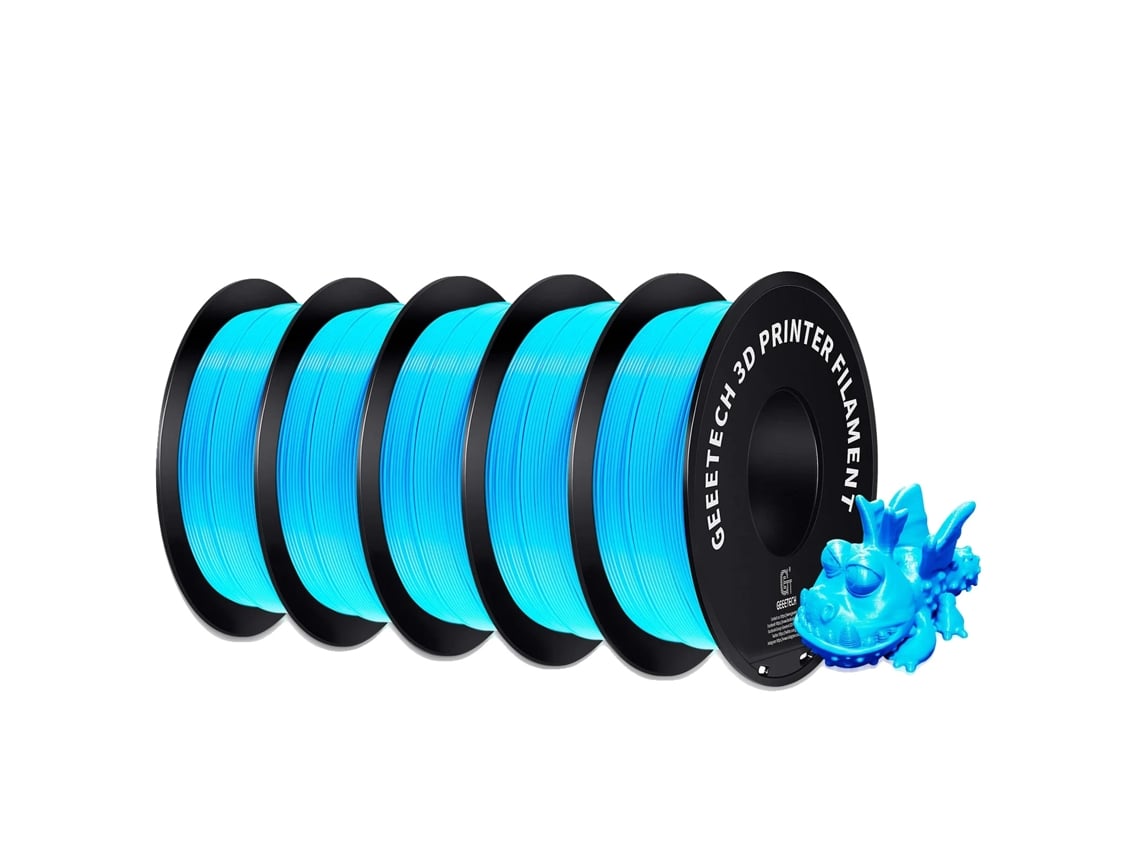 Filamento para impresora 3D, PLA, biodegradable y no tóxico, color azul agua, OEM