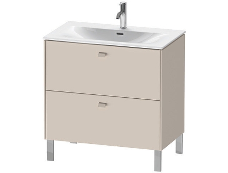 Mueble de lavabo DURAVIT Brioso vertical 82,0 x 47,9 cm 2 cajones cajón superior incl. recorte de sifón y delantal para lavabo Viu 234483